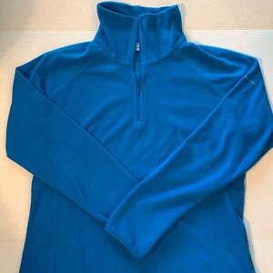 Columbia Jacket Light Fleece Long Sleeve 1/4 Zip Teal Blue Layering
